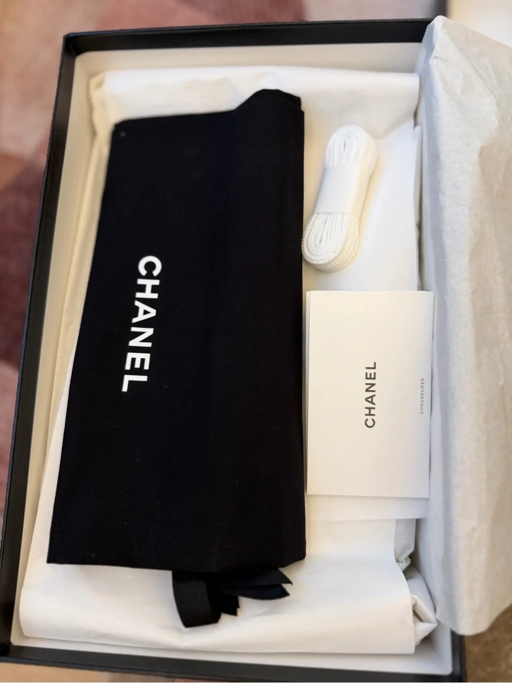 CHANEL Women’s Leather Low-Top Sneakers with CC Logo